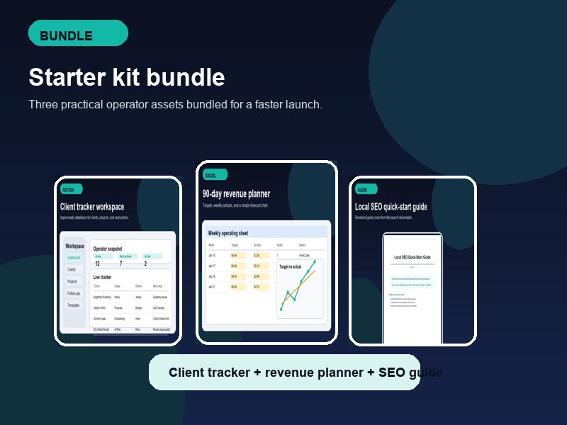 Small business starter kit bundle preview