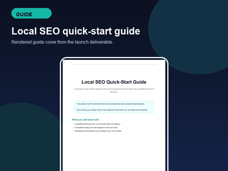 Local SEO guide PDF cover